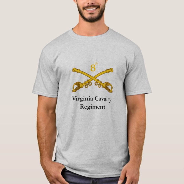 8. Virginia-Kavallerie-Regiment T-Shirt (Vorderseite)