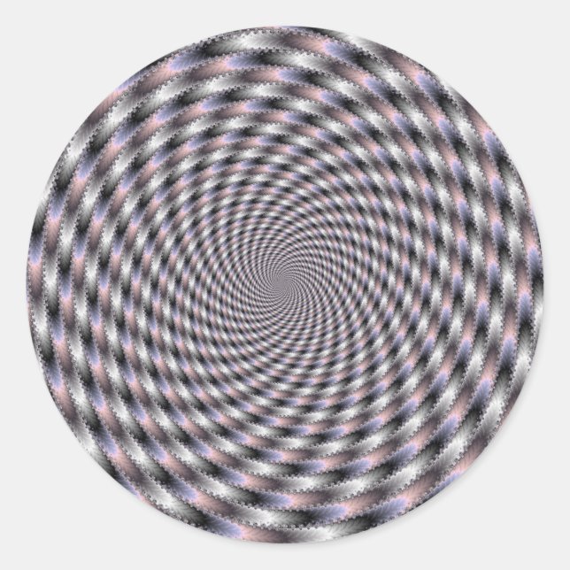 8 Vodkas zu viele - Fraktal Runder Aufkleber (Vorderseite)