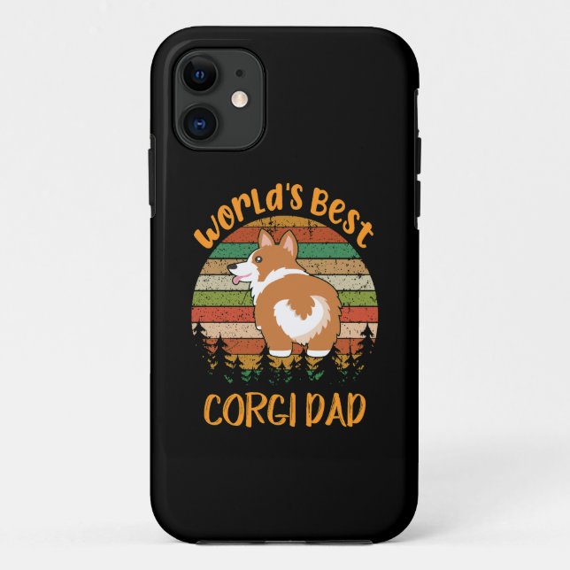 8 Weltbester Corgi-Vater Case-Mate iPhone Hülle (Rückseite)