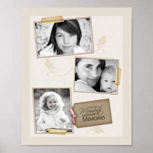 8"x10" 3-Slot-Familienkollage Montage heutigen Fra Poster