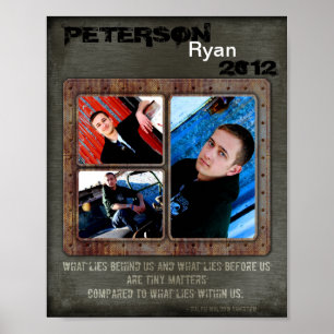 8"x10" 3 Slot SENIOR Collage Montage Urban Blade Poster