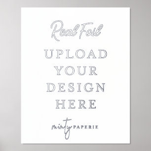 8"x10" Silver Foil Art Print - Mach es selbst Foliendrucke