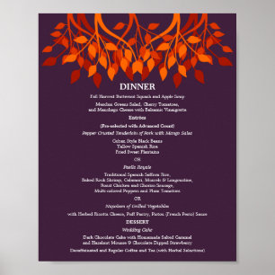 8 x 10 Abendmenü am Tisch für das Framing Poster