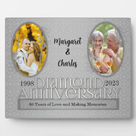 8 x 10 Diamond 60. Hochzeitsszenario-Foto Fotoplatte