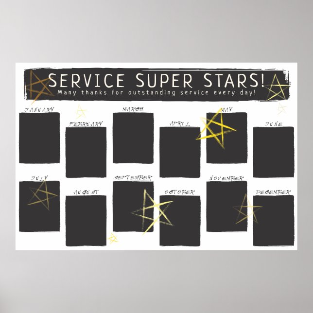 8 x 10 Fotos Mitarbeiter der Monatsanerkennung Poster (Vorne)