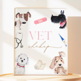 8 x 10 Party Vet Checkup-Zeichen