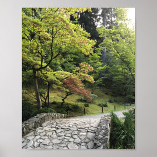 8 x 10 Premium Gloss Poster, Japanischer Garten, W Poster