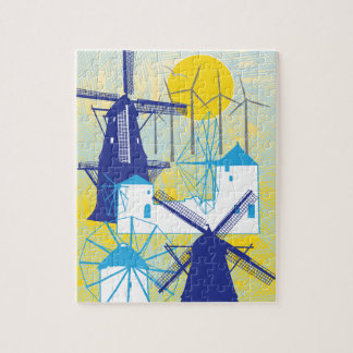 8 x 10 Windmühlen Puzzle für Colorblind-Menschen