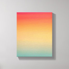 8 x 10 Zoll Moderner Regenbogen Himmel Rot Gelb Bl Leinwanddruck