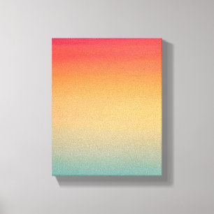 8 x 10 Zoll Moderner Regenbogen Himmel Rot Gelb Bl Leinwanddruck