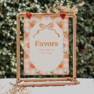 8 x 10 Zoll Pfirsichfavors Zeichen