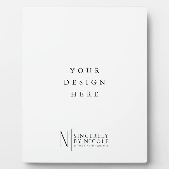 8 x 10 Zoll-Schild mit Ständer Fotoplatte (Vorderseite)