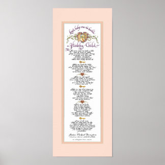 8 x 20 Aufbau eines gesunden Kindes, Pergament Aqu Poster