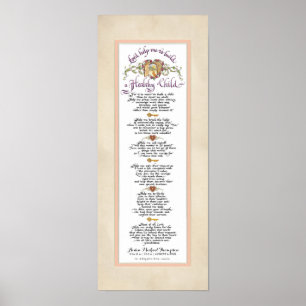 8 x 20 Aufbau eines gesunden Kindes, Pergament Ros Poster