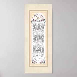 8 x 20 Um eine dauerhafte Liebe aufzubauen Creme-M Poster