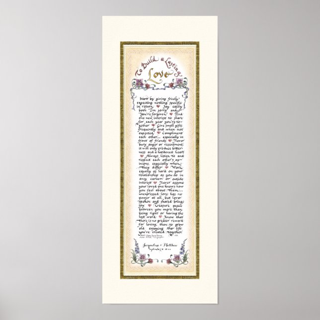 8 x 20 zum Aufbau einer dauerhaften Liebe Cream Go Poster (Vorne)