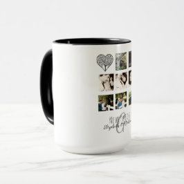 8 x FOTO COLLAGE Neuerdings Personalisierte WEDD Tasse