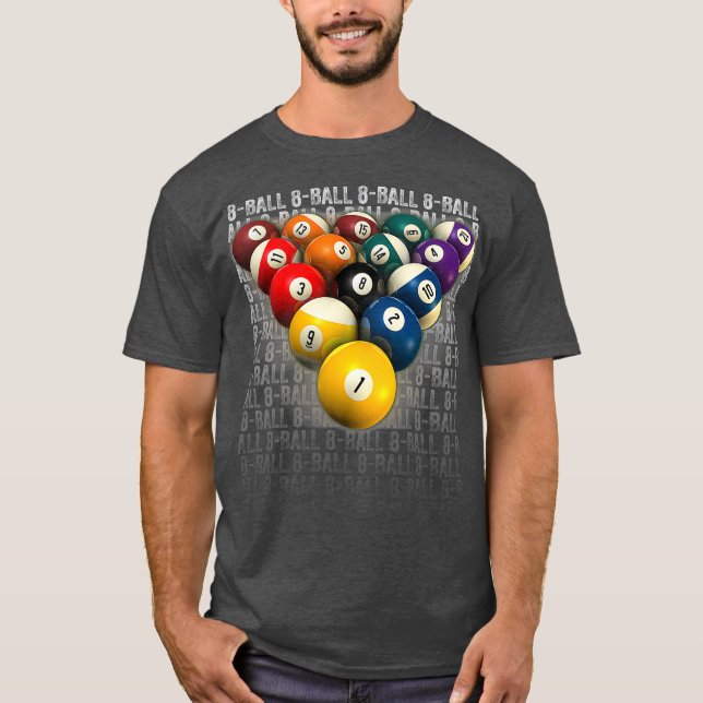 8BALL POOL TEAM Cool Design Leagues and T-Shirt (Vorderseite)
