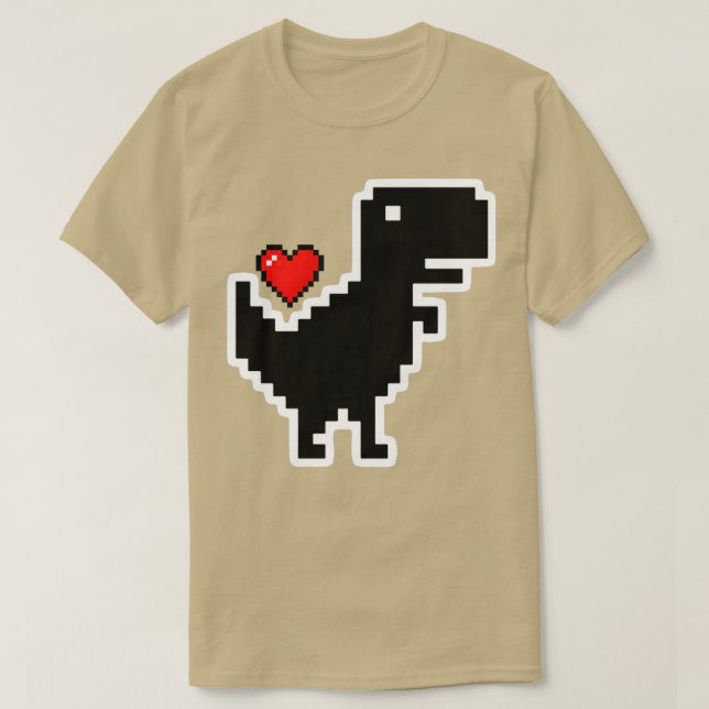 8bit Dino T-Shirt (Design vorne)