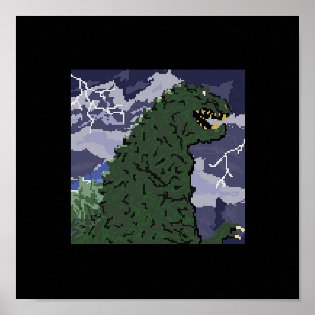 8bit Kaiju Poster (Vorne)