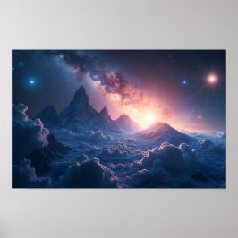 8K Multiverse Horizons: Milky Way & Parallel Dimen Poster