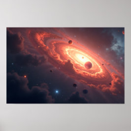 8K Multiversum-Horizonte: Milchstraße & parallele Poster