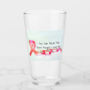 8oz Brustkrebs-Wasser-Glas durch Zazz_it Glas