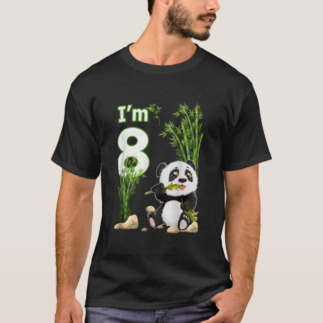 8Th 8 Py Animal Panda T-Shirt (Vorderseite)
