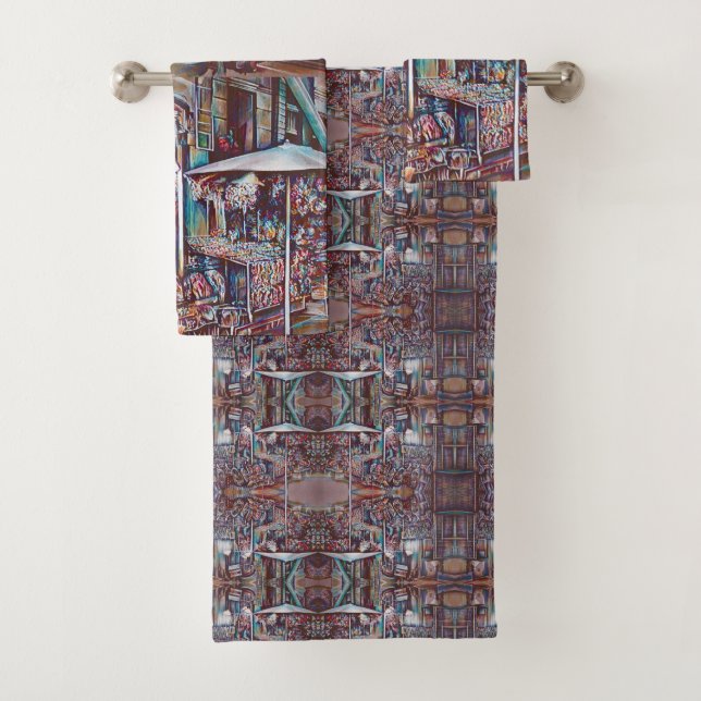 8th Street Rings, New York City Badhandtuch Set (Insitu)