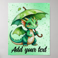 8x10 Baby-Drache-Plakat