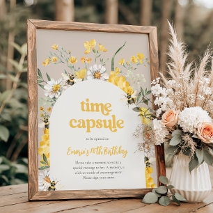 8x10 Bienen Geburtstagszeit Kapselunterschrift