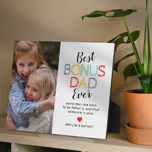 8x10 Bonus Dad Vatertag-Fotoplakette Fotoplatte