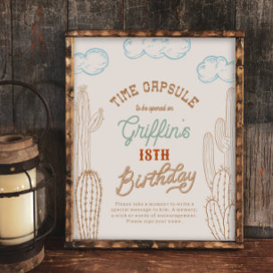 8x10 Cowboy Time Kapselunterschrift