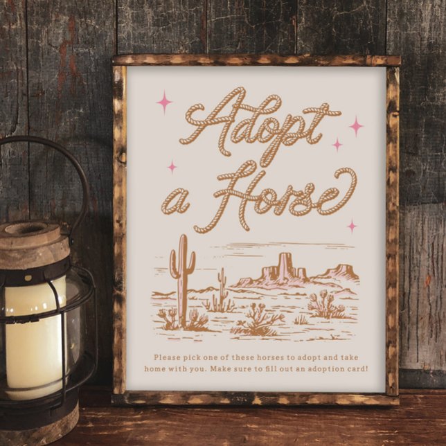 8x10 Ein Pferd Adoptieren Schild (Von Creator hochgeladen)