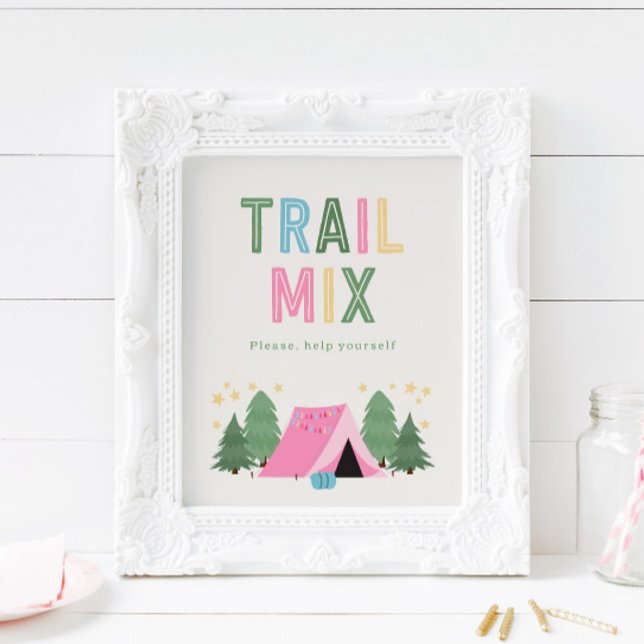 8x10 Girl's Camping Trail Mix Sign (Von Creator hochgeladen)