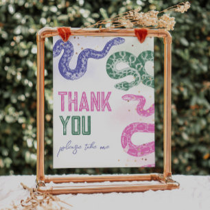 8x10 Girly Snake Geburtstagsbegierig-Zeichen