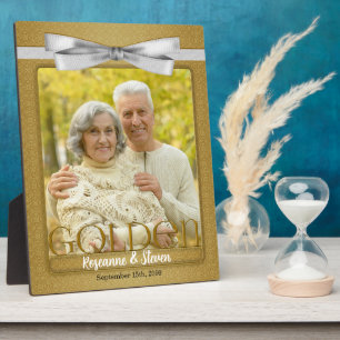 8x10 Goldener Fotorahmen zum 50. Hochzeitstag