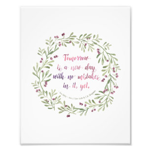 8x10 Print - Anne of Green Gables zitiert Fotodruck