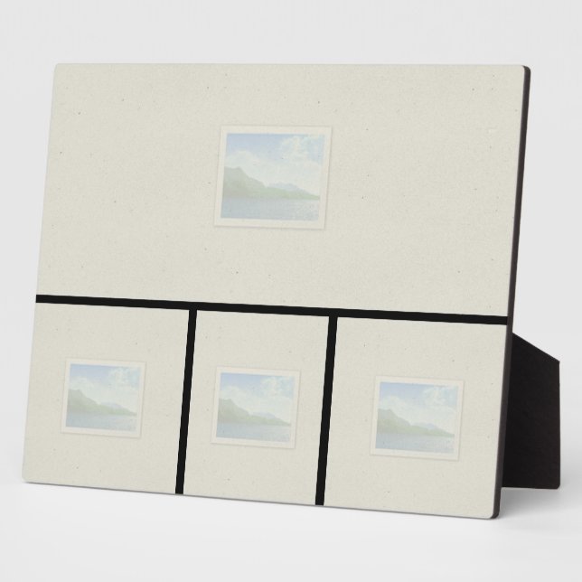 8x10 Tabletop Plaque mit 4 Bildern Fotoplatte (Seite)