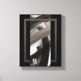 8x10" Terra’s Tender Whisper Abstract Brown Flower Leinwanddruck