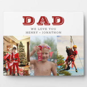 8x10 "Vater" Vatertag Kinder FotoCollage Fotoplatte