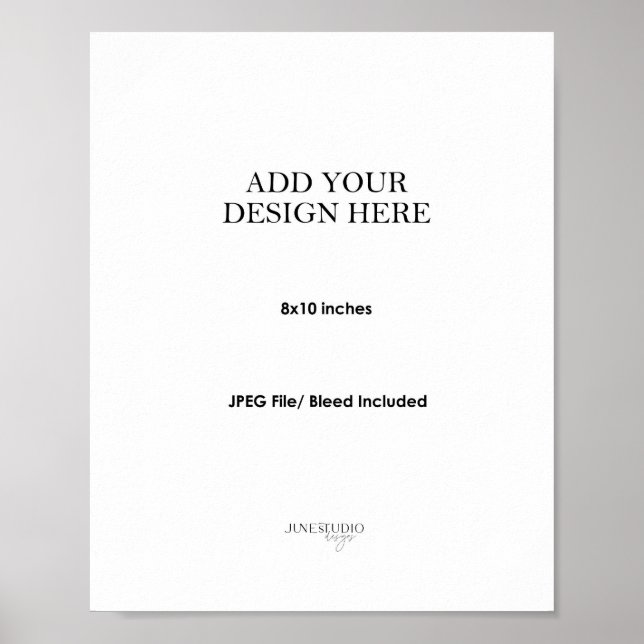 8x10" Wall Art Poster Printing (Vorne)