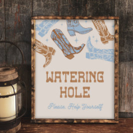 8x10 Western Wasserloch-Zeichen