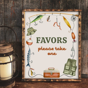 8x10-Zoll-Fischerei-Favoriten-Zeichen