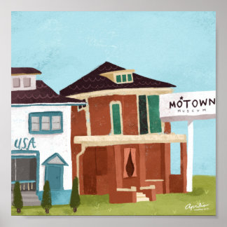 8x8 Motown Print Poster