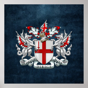 [900] City of London - Wappen Poster