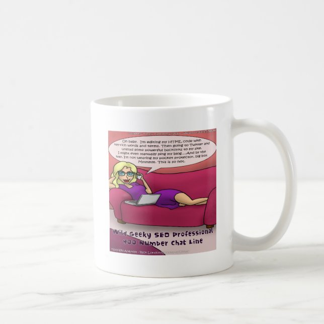 900 Number Geeky SEO Girls Gone Tasse (Rechts)