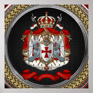 [901] Tempelwappen der Ritter Poster