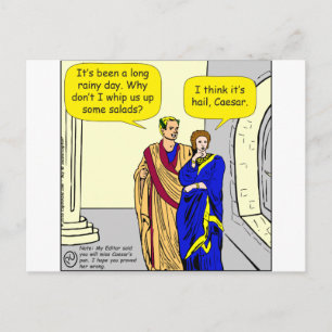 902 Cäsar "I'll make a salad" Cartoon Postkarte