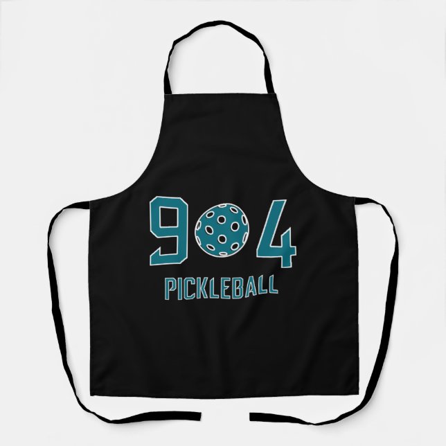 904 Pickleball Aquamarin Schürze (Vorderseite)